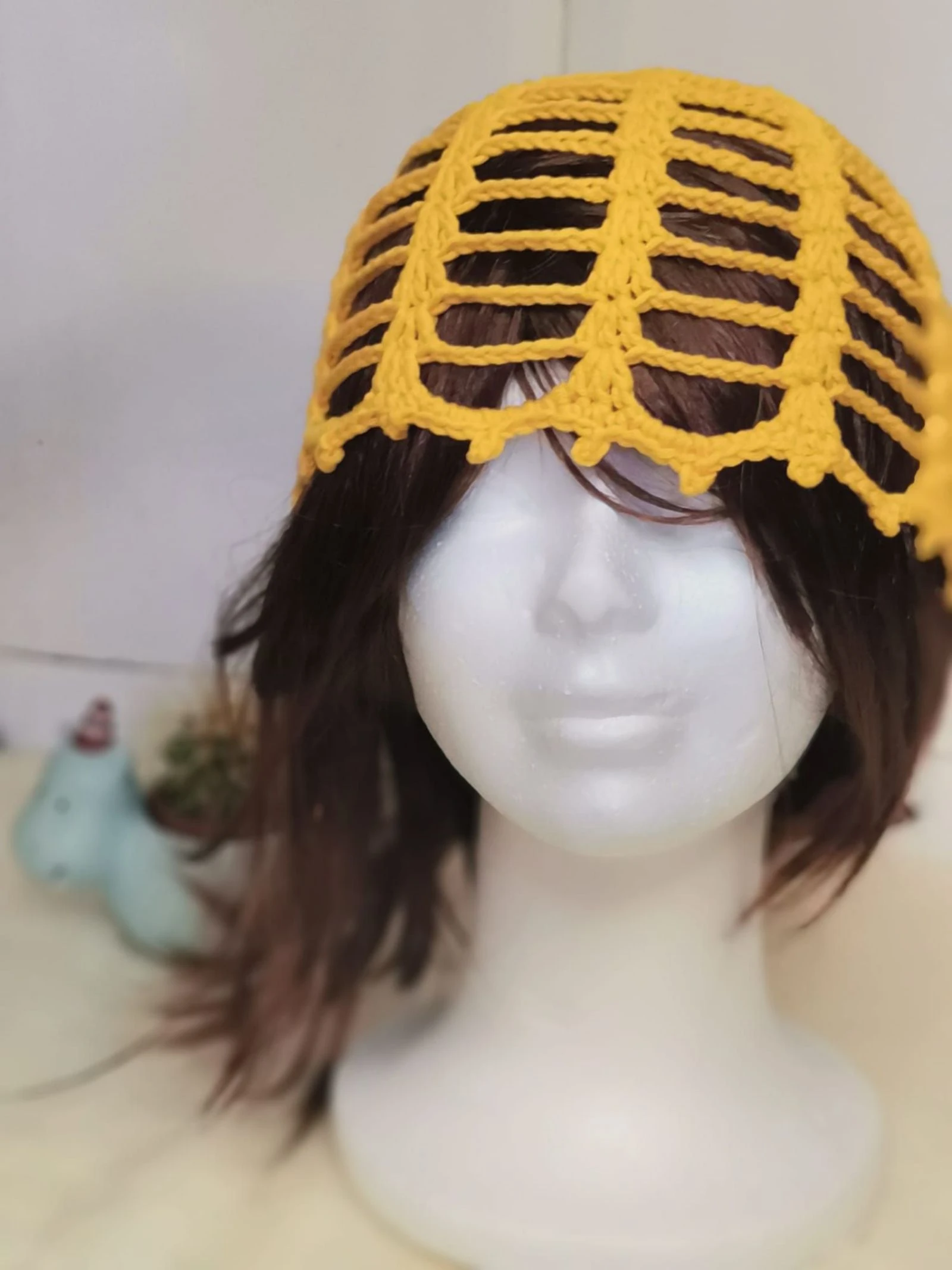 Gorro casquette ( Mesh Hat ) a crochet